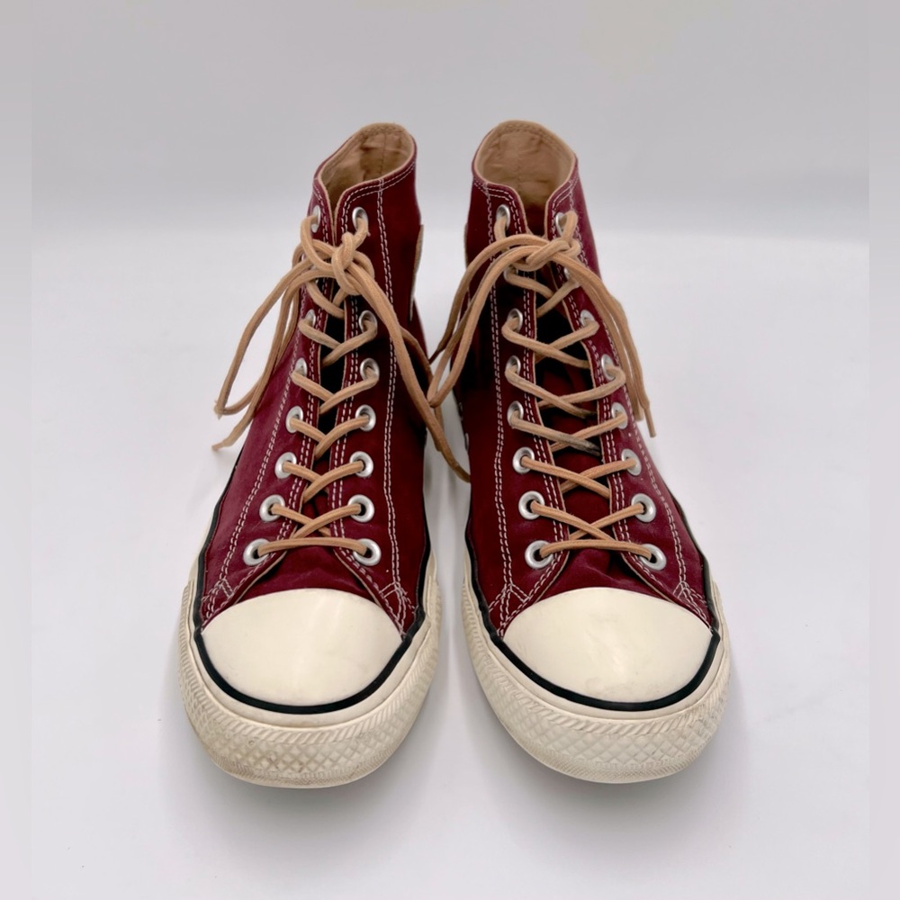 Converse Chuck Taylor Peached Canvas Maroon High Top Sneakers Men’s Size 10